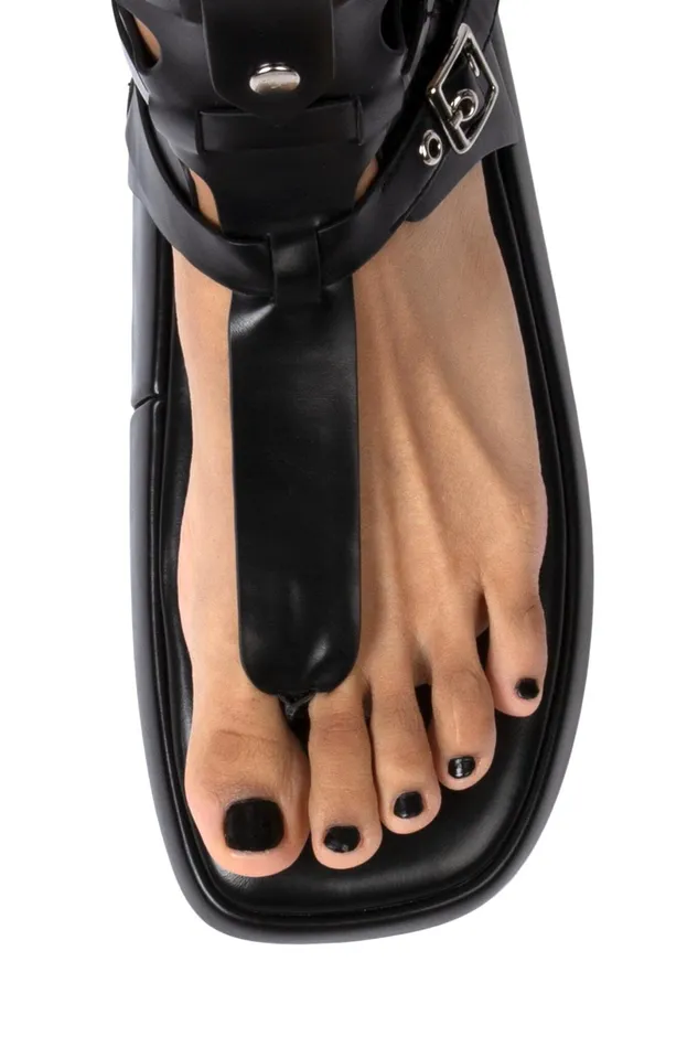 Jeffrey Campbell AMOZONIA Black Women Flat