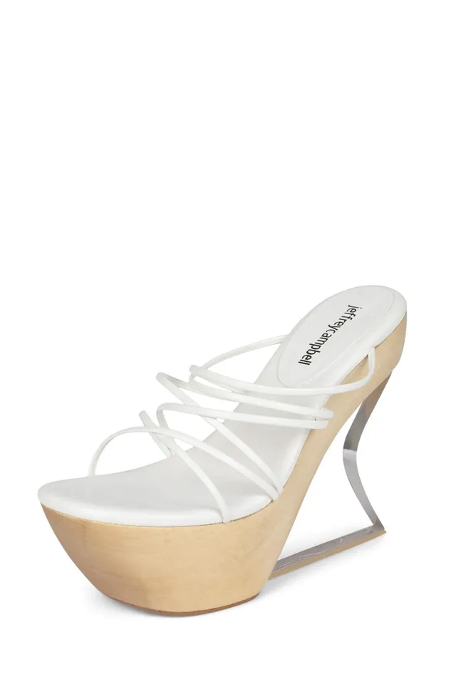 Jeffrey Campbell ANDROID White Women Sandal