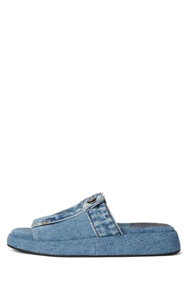 Jeffrey Campbell BLUESKY Blue Denim Women Flat