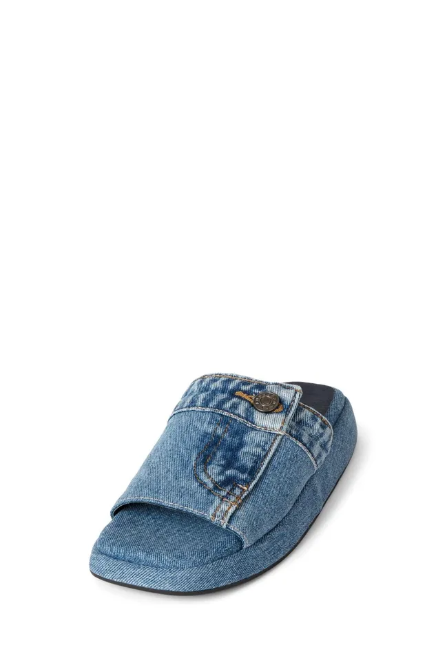 Jeffrey Campbell BLUESKY Blue Denim Women Flat
