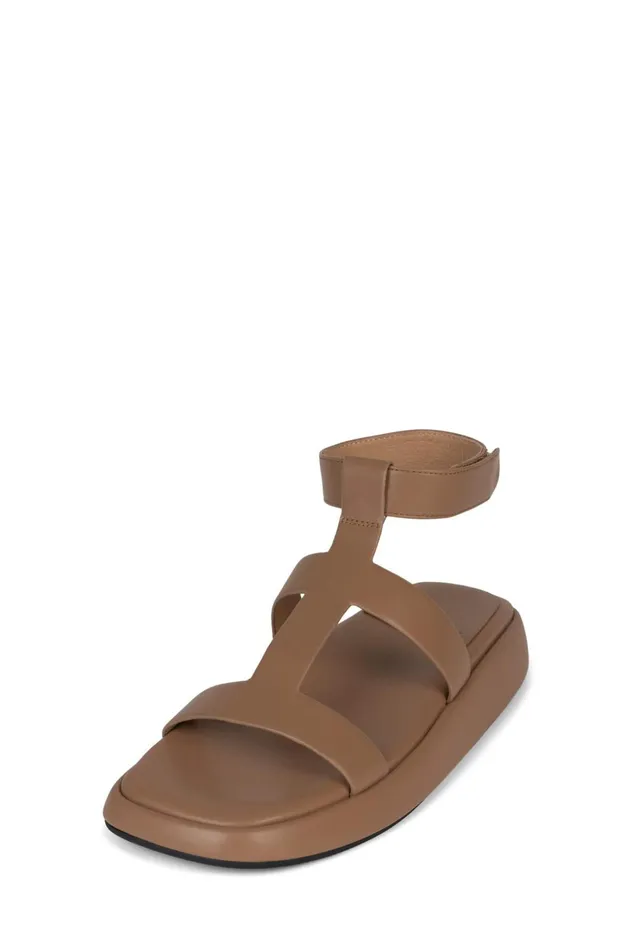 Jeffrey Campbell BOLO Dark Natural Women Flat