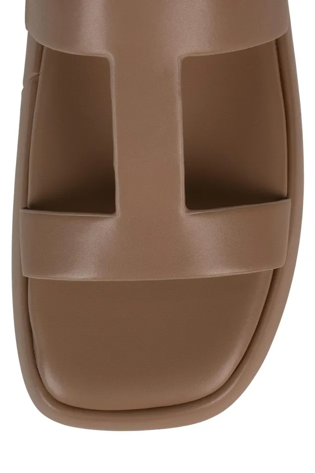 Jeffrey Campbell BOLO Dark Natural Women Flat