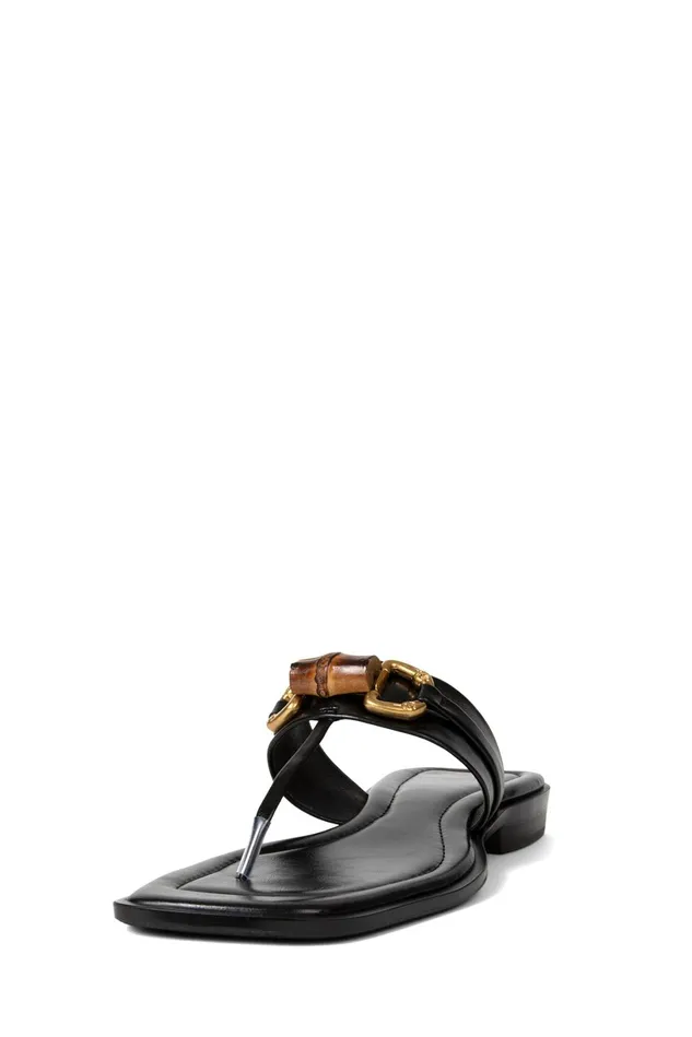 Jeffrey Campbell BORABORA Black Gold Women Flat