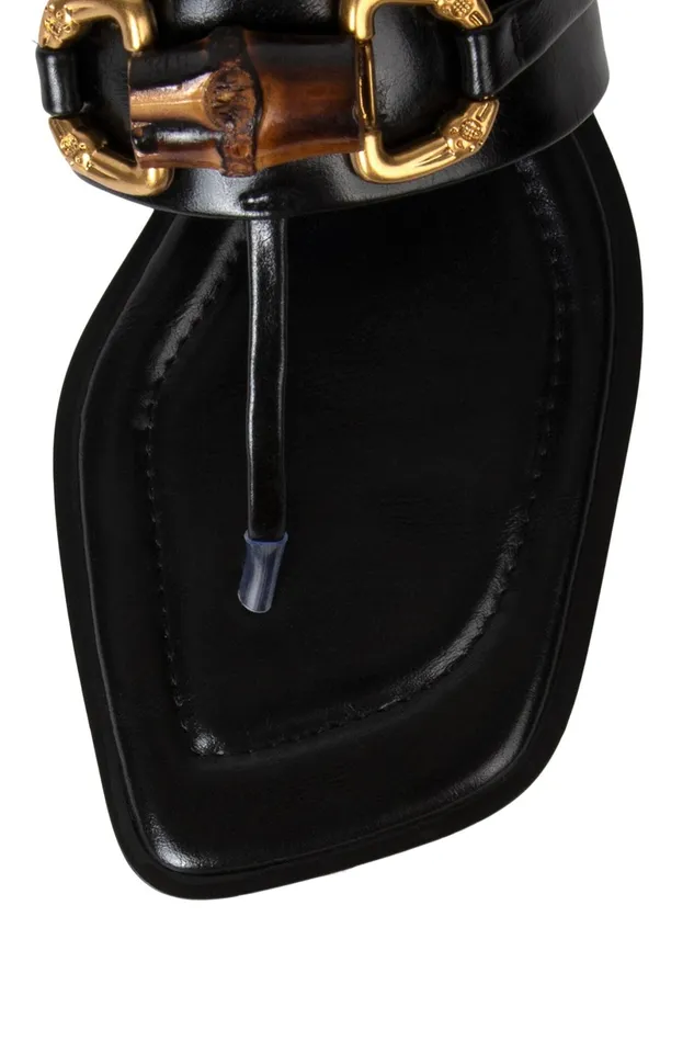 Jeffrey Campbell BORABORA Black Gold Women Flat