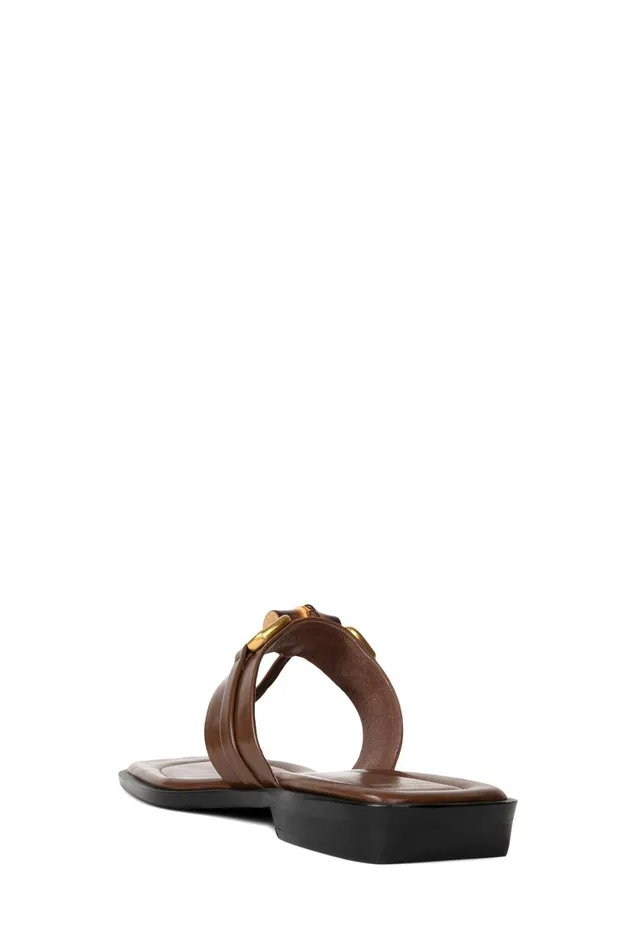 Jeffrey Campbell BORABORA Black Gold Women Flat