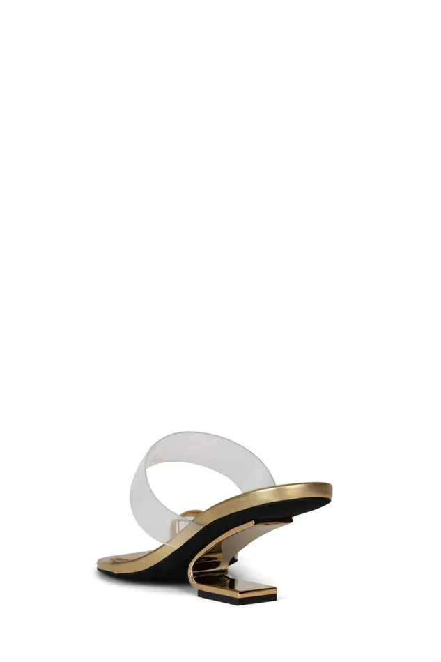 Jeffrey Campbell CALCULATE Fuchsia Suede Gold Women Heel