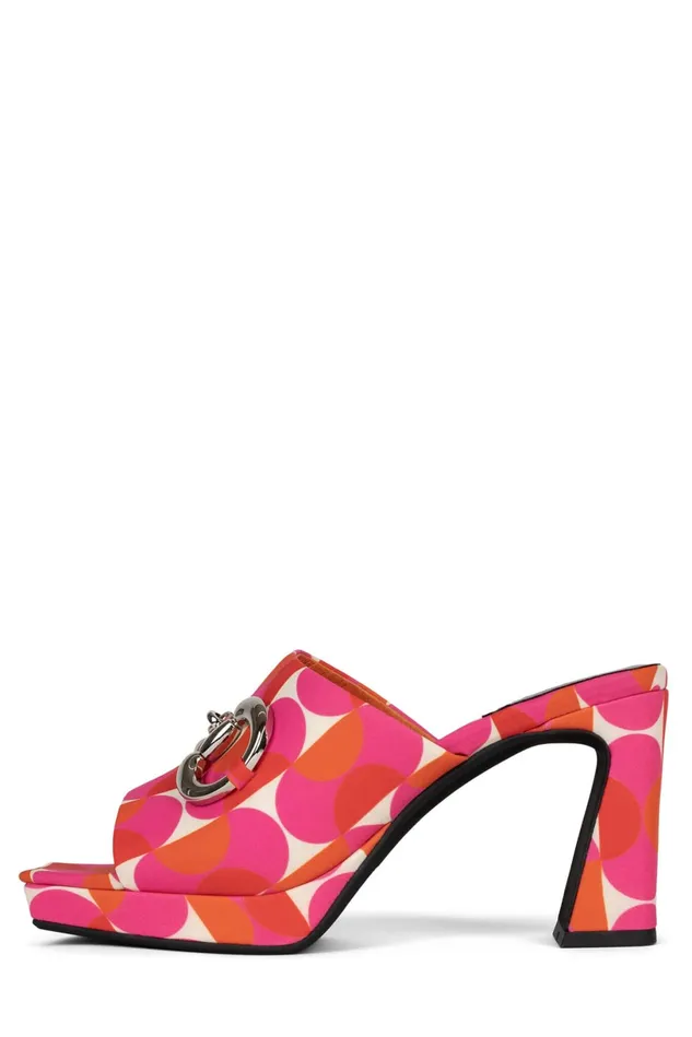 Jeffrey Campbell CAVIARBT Pink Red Multi Women Heel