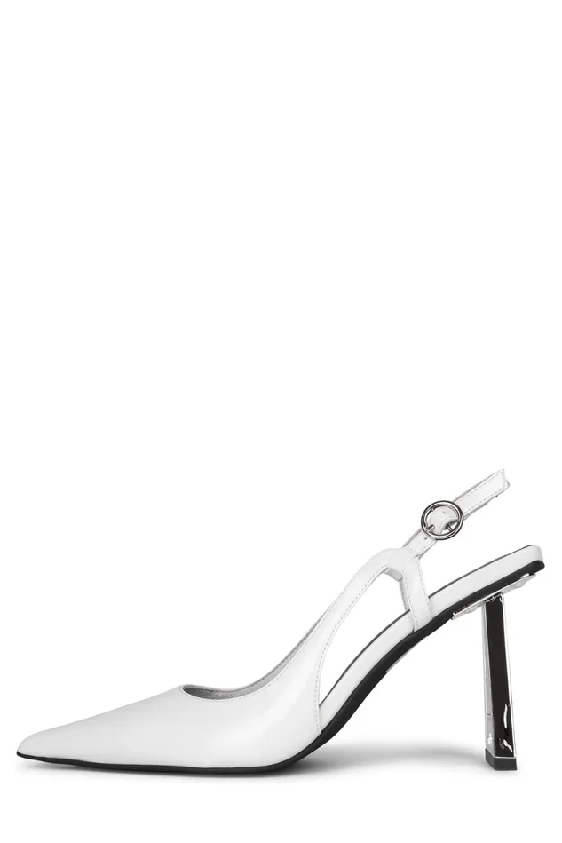 Jeffrey Campbell CREATIVE White Box Silver Women Pump