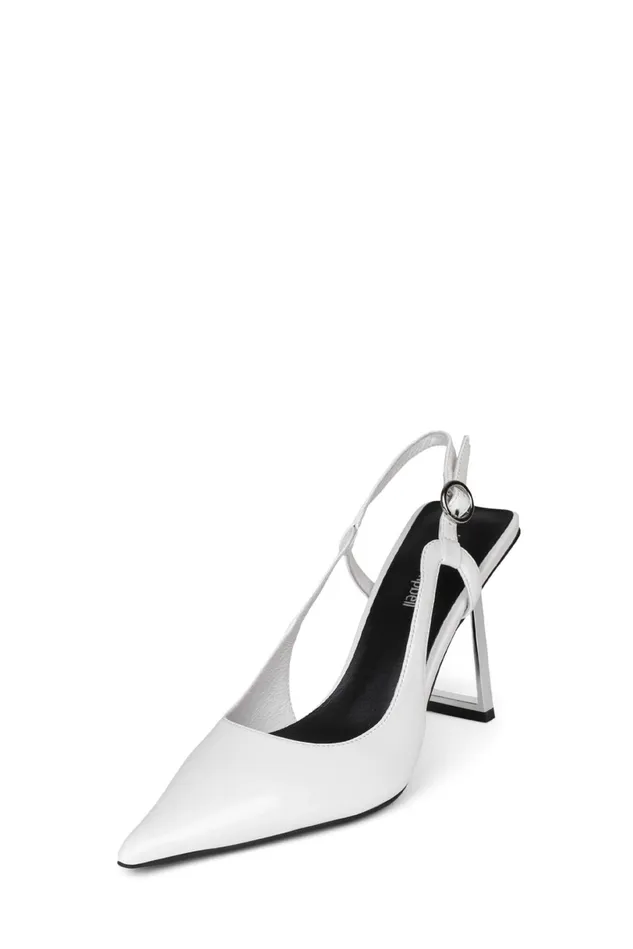 Jeffrey Campbell CREATIVE White Box Silver Women Pump