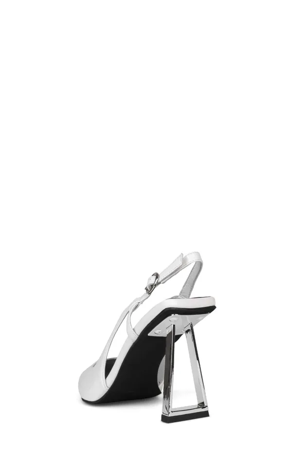 Jeffrey Campbell CREATIVE White Box Silver Women Pump