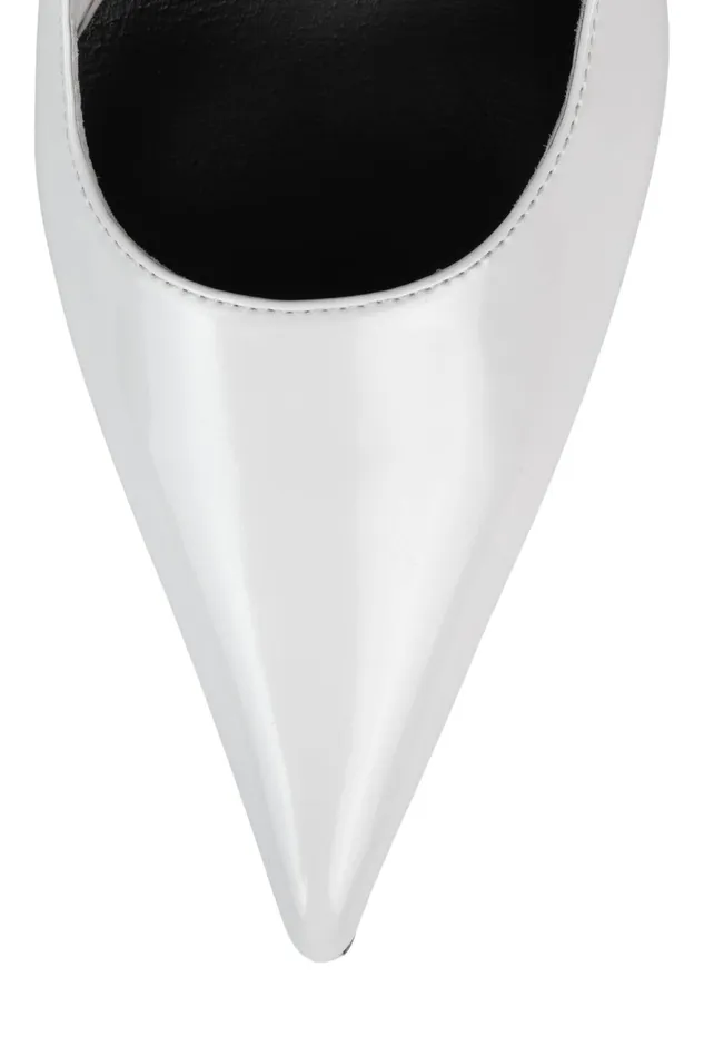Jeffrey Campbell CREATIVE White Box Silver Women Pump