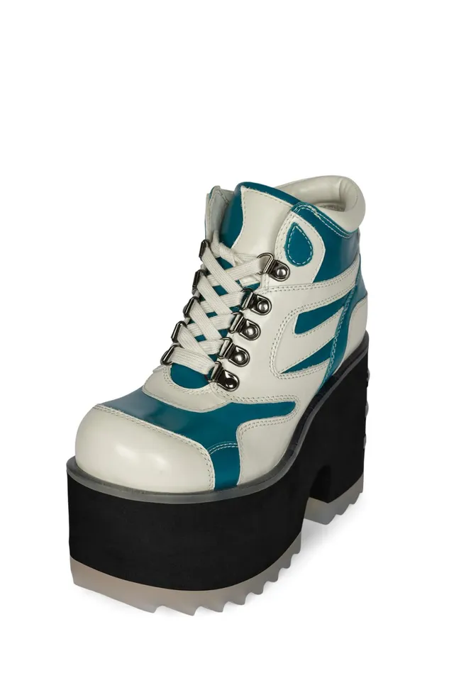 Jeffrey Campbell DANGERS Black White Women Boot