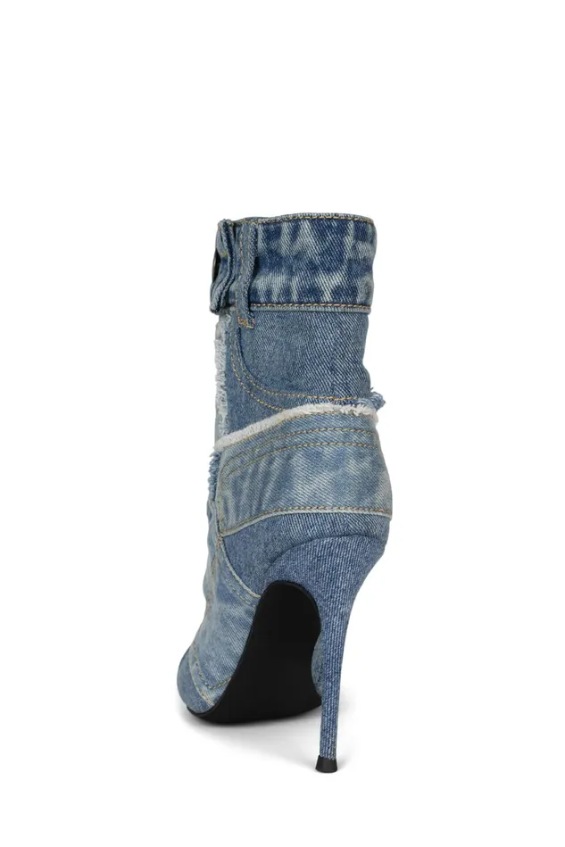 Jeffrey Campbell DENIMOUS Blue Denim Multi Women Ankle To Mid