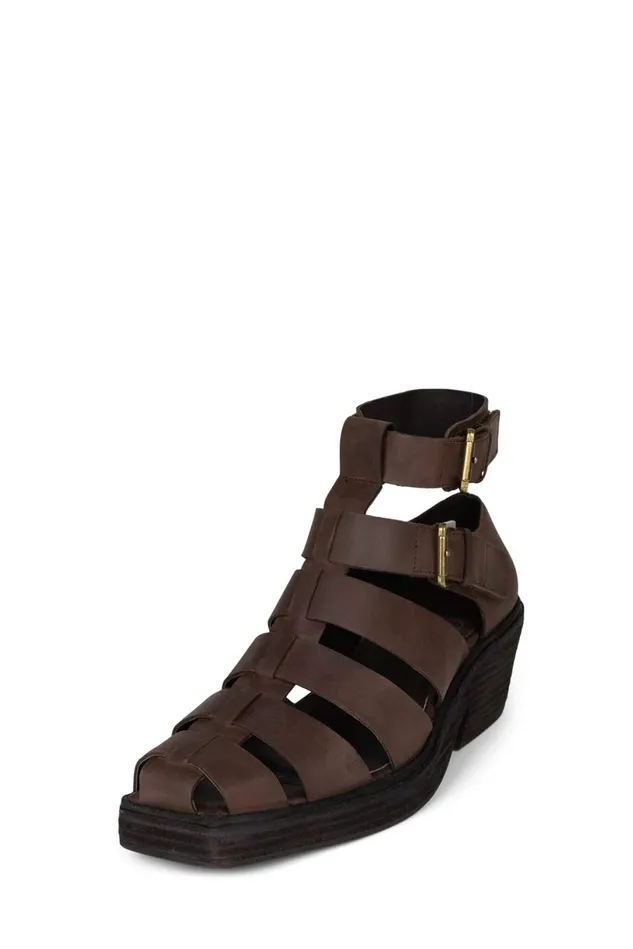 Jeffrey Campbell ELECTIVE Black Crazy Horse Women Ankle To Mid