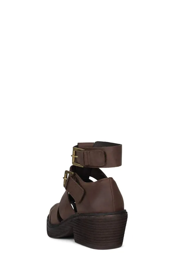 Jeffrey Campbell ELECTIVE Black Crazy Horse Women Ankle To Mid
