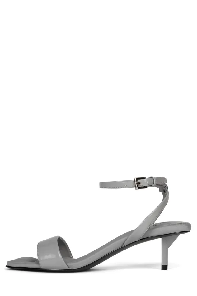Jeffrey Campbell EVOKE Light Grey Box Women Heel