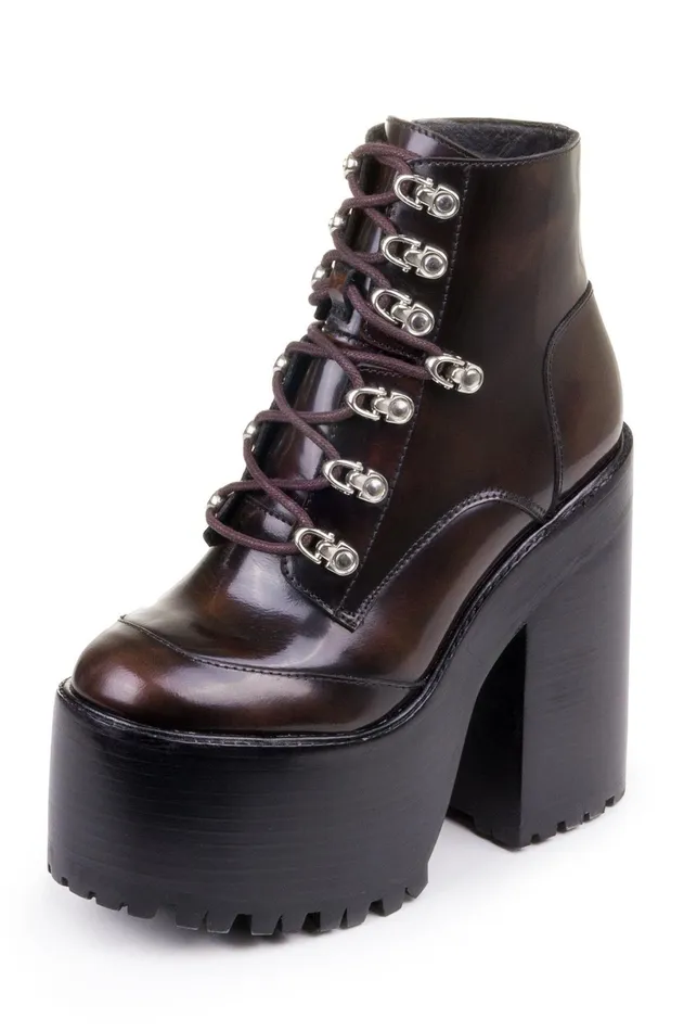 Jeffrey Campbell FERNROCK Wine Box Women Boot