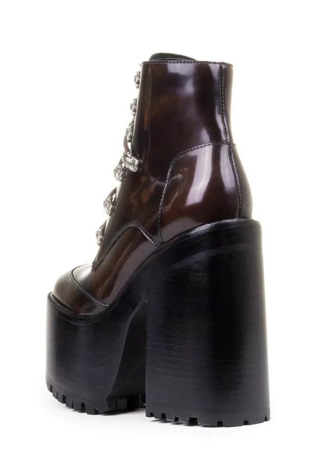 Jeffrey Campbell FERNROCK Wine Box Women Boot