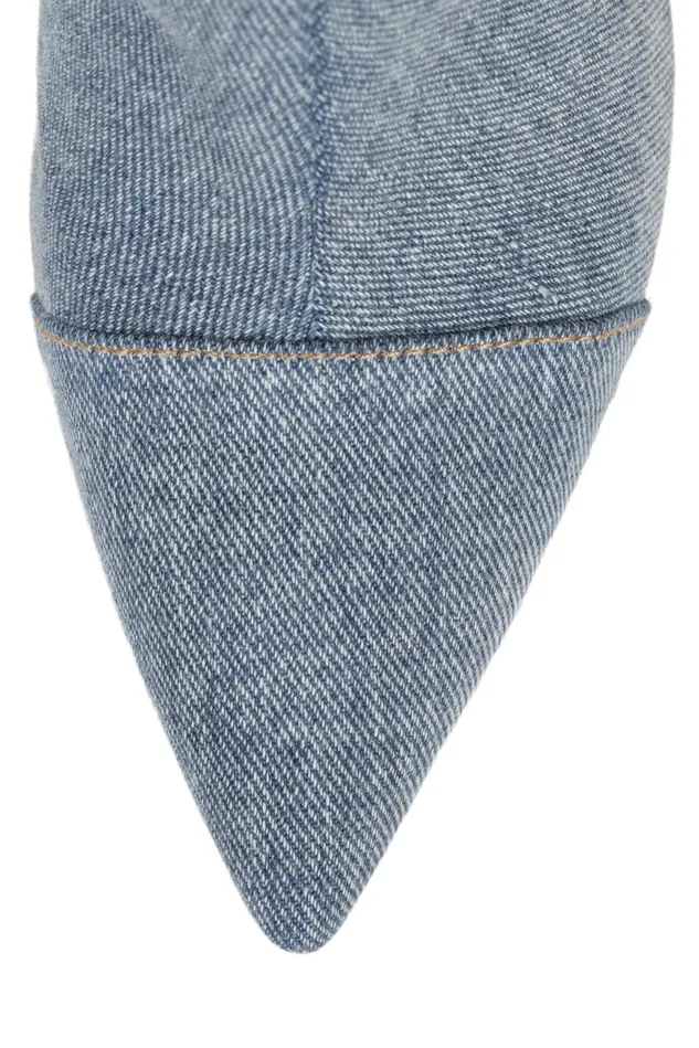 Jeffrey Campbell FINITELY Blue Denim Yellow Multi Women Ankle To Mid