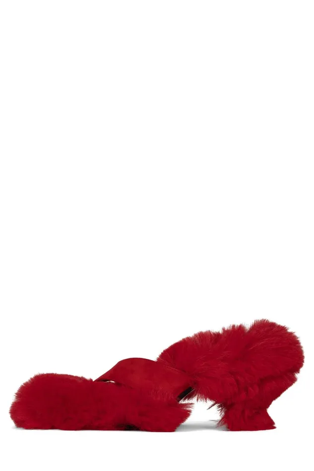 Jeffrey Campbell FLUFFED Red Women Heel