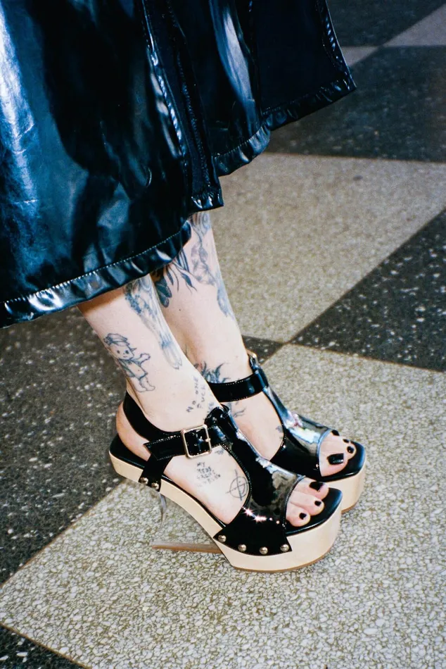 Jeffrey Campbell GALLERIA Black Patent Women Sandal