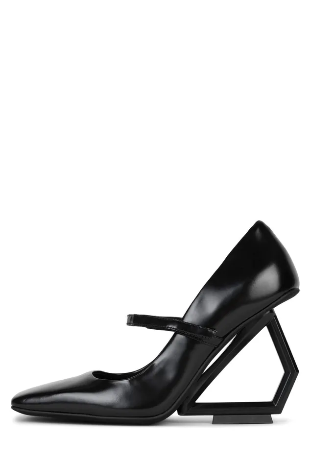 Jeffrey Campbell GIZA Black Box Black Women Wedge