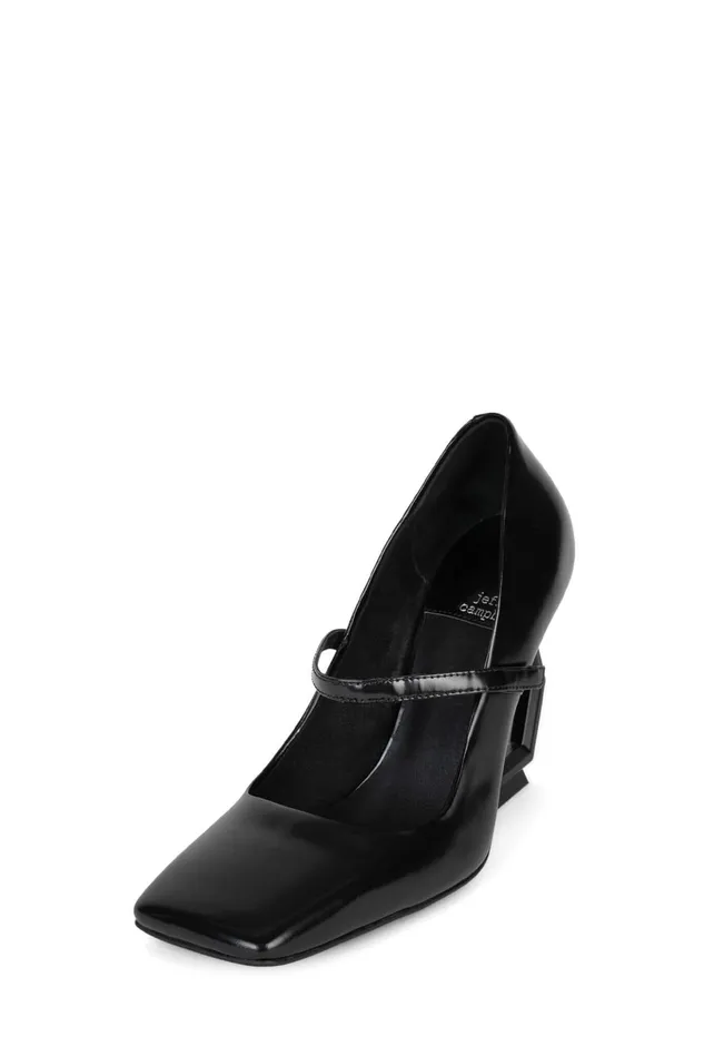 Jeffrey Campbell GIZA Black Box Black Women Wedge