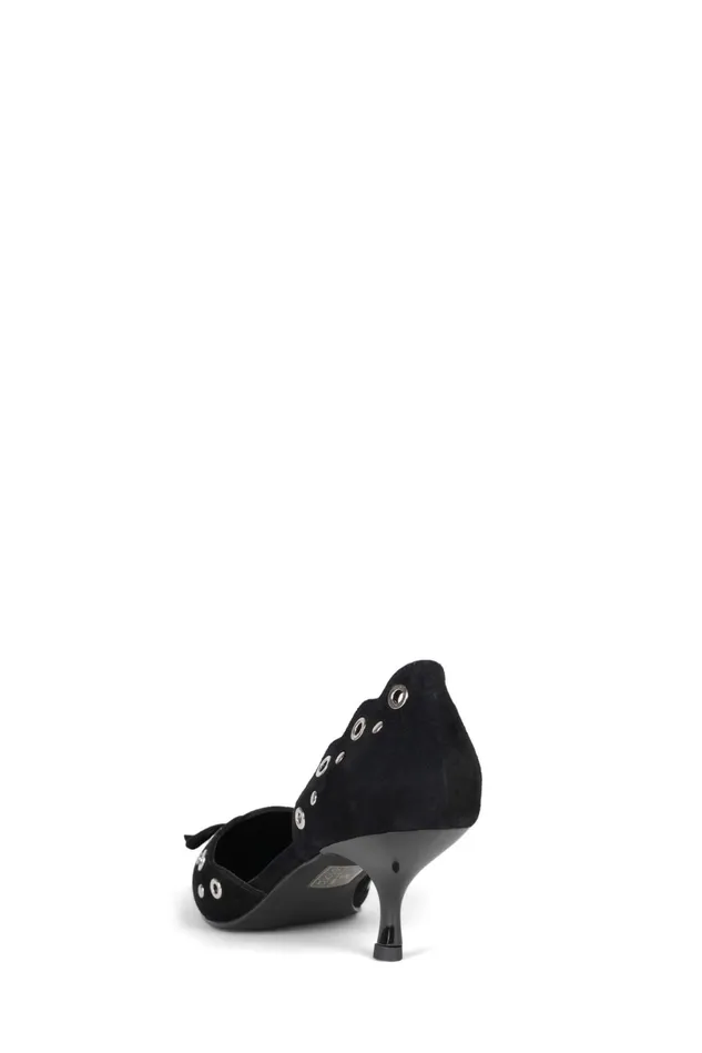 Jeffrey Campbell GRATIFIED Light Brown Suede Silver Women Pump