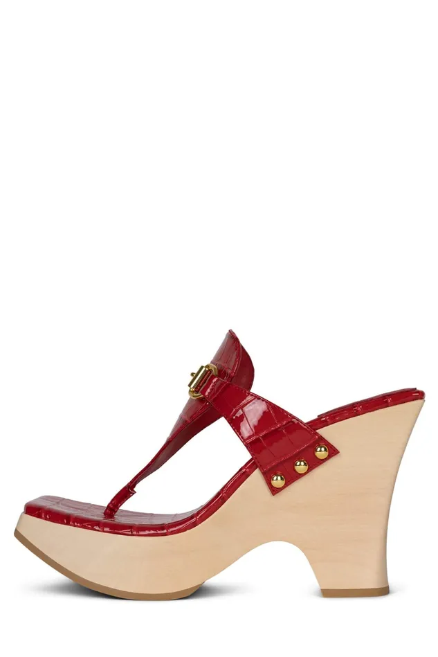 Jeffrey Campbell HAZY Black Croco Gold Women Sandal