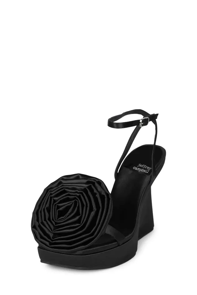Jeffrey Campbell HIBISCUS Fuchsia Satin Women Heel
