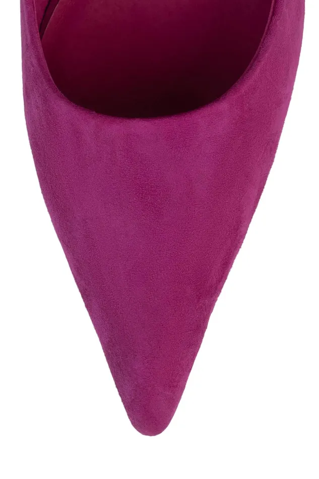 Jeffrey Campbell INTRIGUED Fuchsia Suede Women Wedge