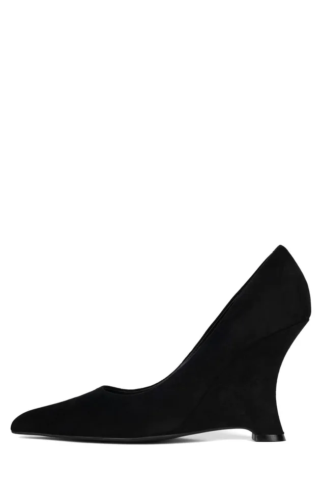 Jeffrey Campbell INTRIGUED Fuchsia Suede Women Wedge