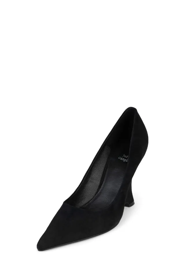Jeffrey Campbell INTRIGUED Fuchsia Suede Women Wedge