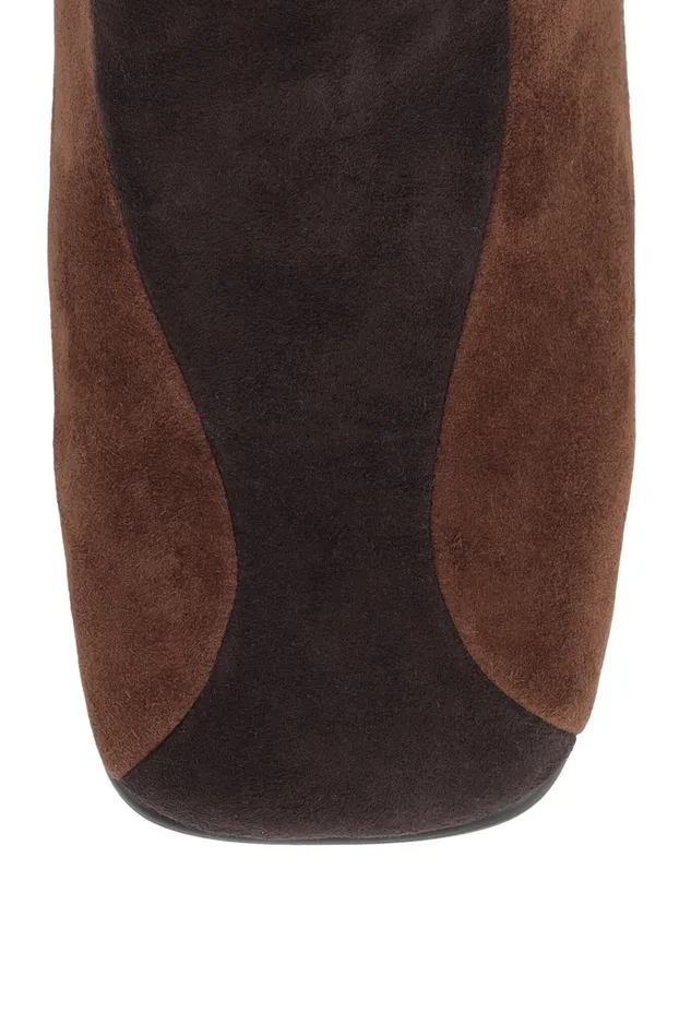 Jeffrey Campbell LAVALAMP Brown Suede Combo Women Ankle To Mid