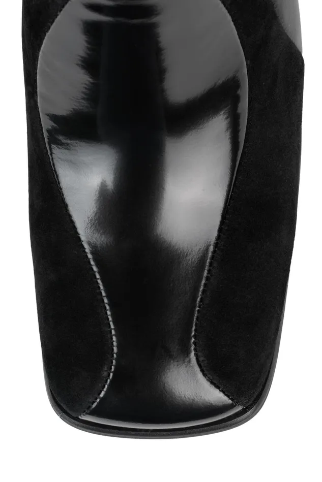 Jeffrey Campbell LAVALAMP Brown Suede Combo Women Ankle To Mid