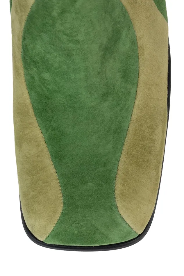 Jeffrey Campbell LAVALAMP Brown Suede Combo Women Ankle To Mid