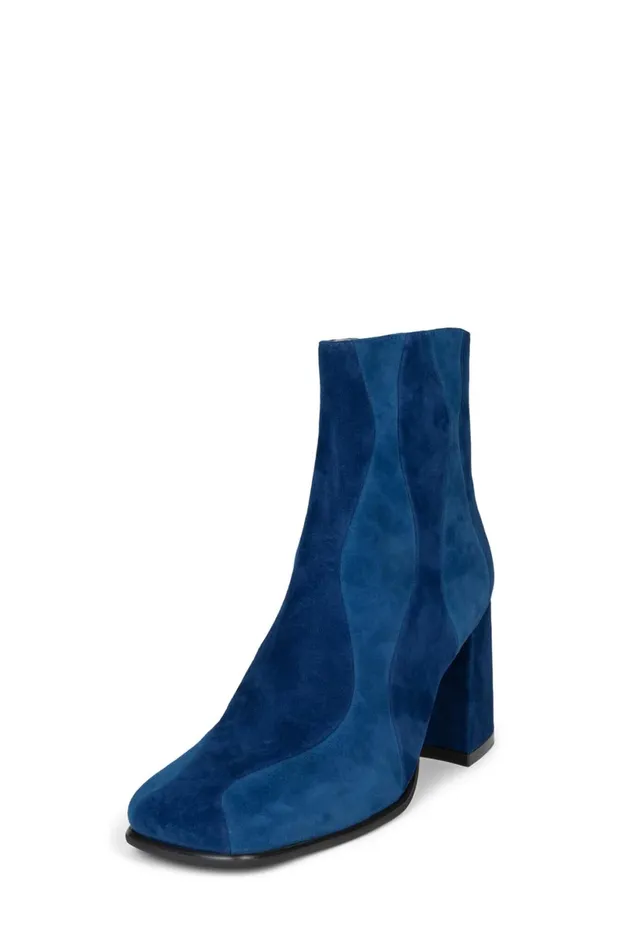 Jeffrey Campbell LAVALAMP Brown Suede Combo Women Ankle To Mid