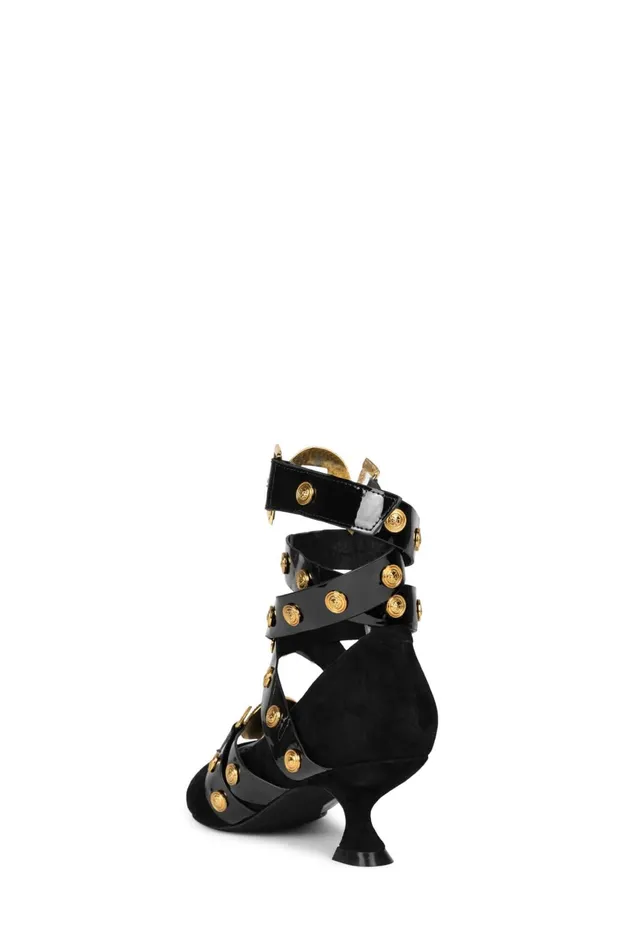 Jeffrey Campbell LEOS Fuchsia Suede Orange Gold Women Pump
