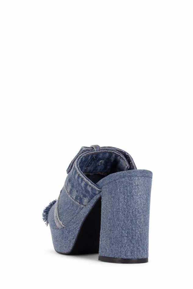Jeffrey Campbell MAGDAJN Blue Denim Women Sandal