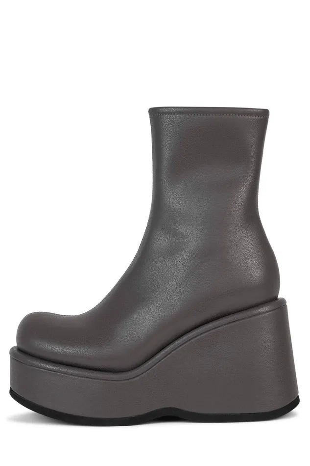 Jeffrey Campbell MILLENNIUM Dark Grey Women Ankle To Mid