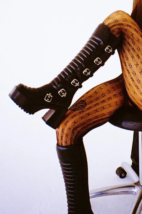Jeffrey Campbell MOTOXX Black Women Boot