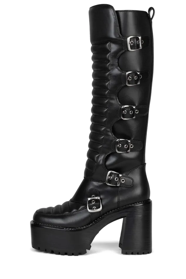 Jeffrey Campbell MOTOXX Black Women Boot