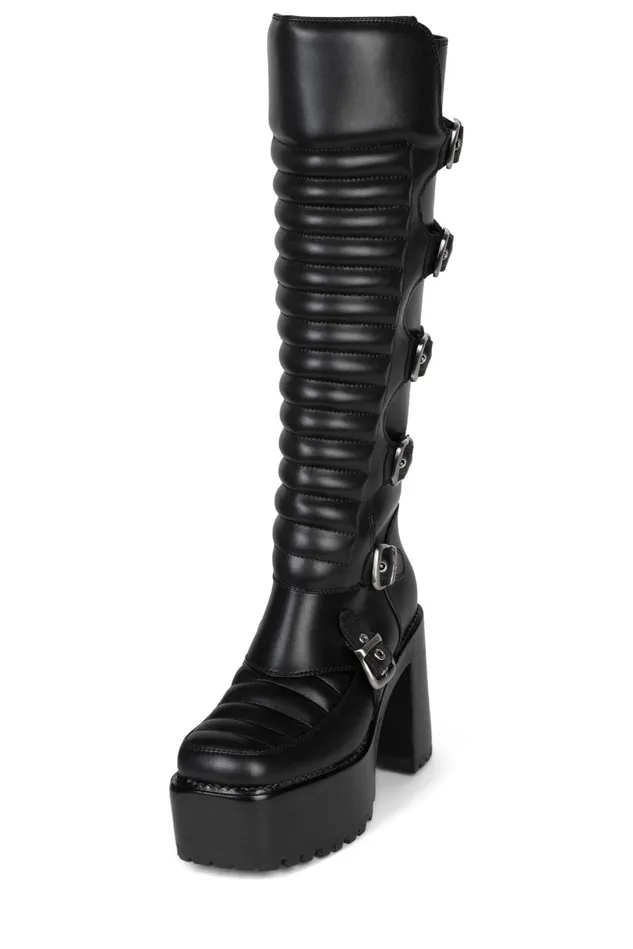 Jeffrey Campbell MOTOXX Black Women Boot