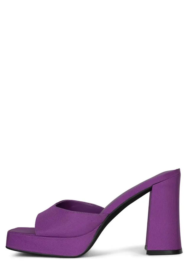 Jeffrey Campbell NINETY Purple Faille Women Sandal