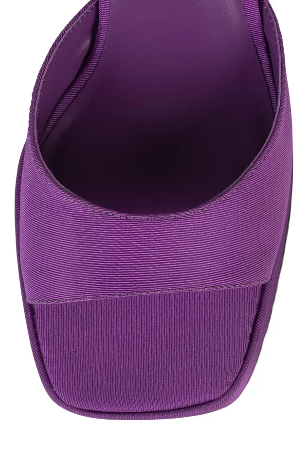 Jeffrey Campbell NINETY Purple Faille Women Sandal