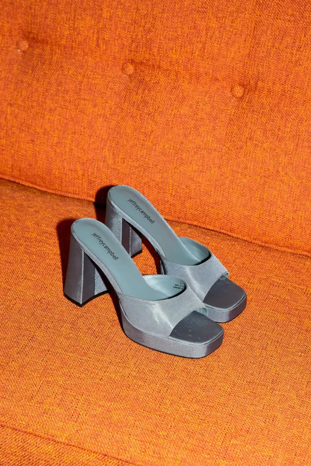 Jeffrey Campbell NINETY Purple Faille Women Sandal