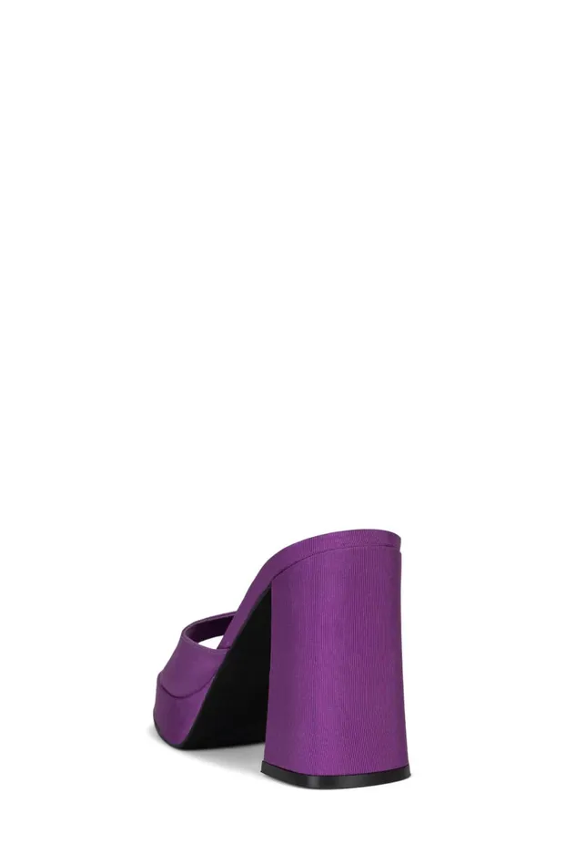 Jeffrey Campbell NINETY Purple Faille Women Sandal