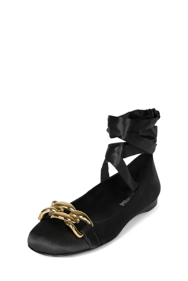 Jeffrey Campbell ONEGIN Light Blue Satin Women Ballet Flats