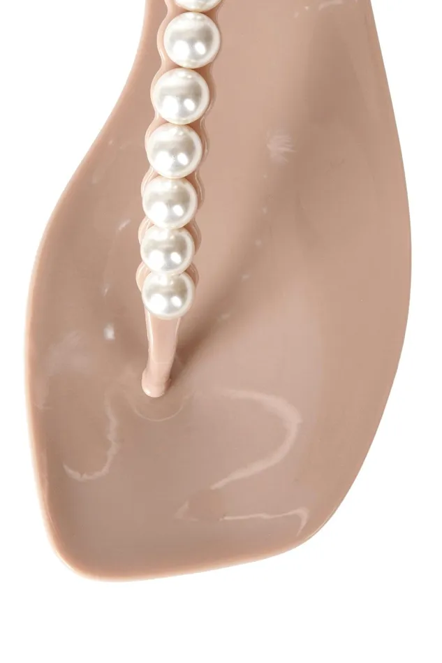 Jeffrey Campbell PEARLESQUE Natural Shiny Women Flat