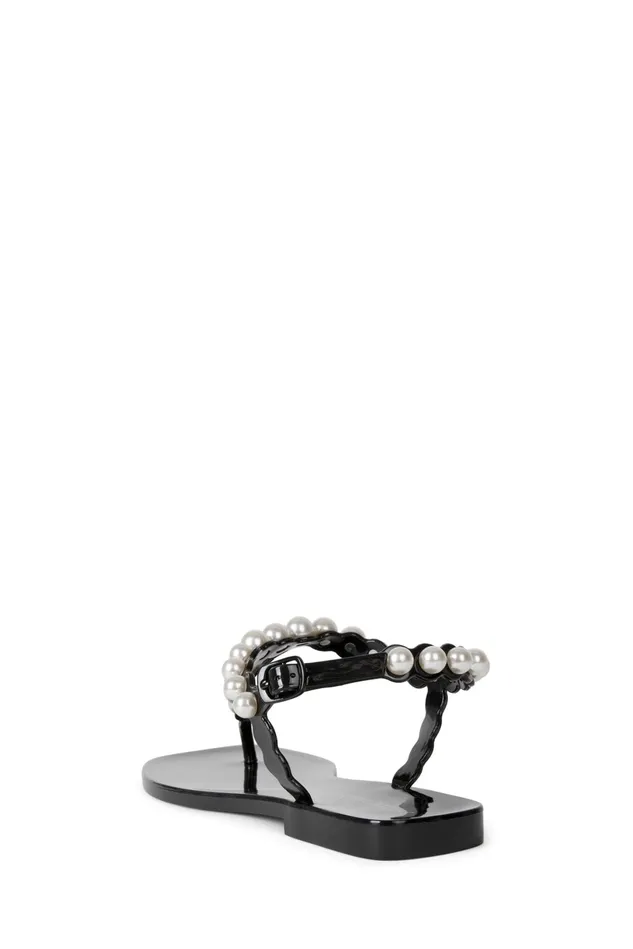 Jeffrey Campbell PEARLESQUE Natural Shiny Women Sandals Under 100